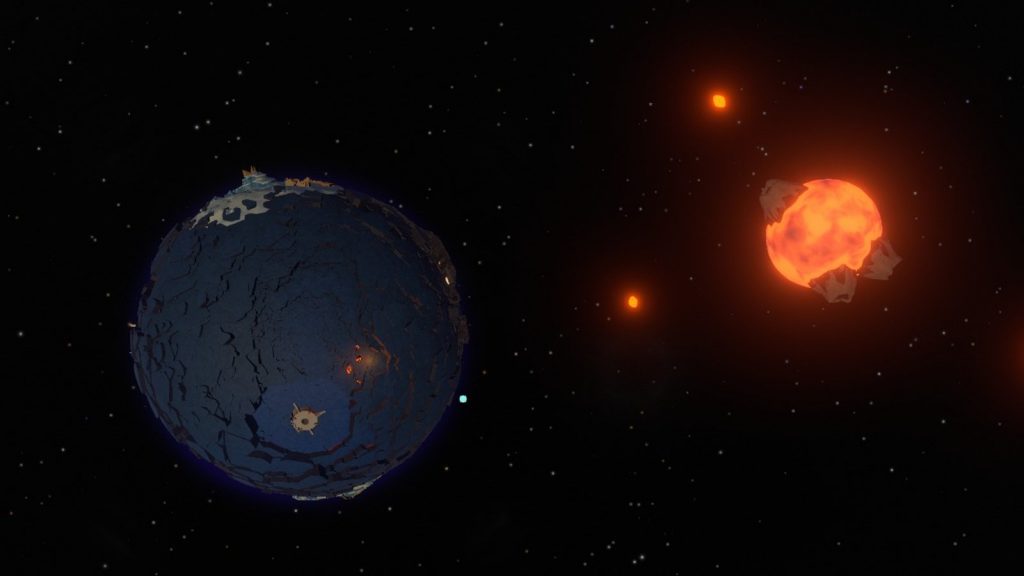 outer wilds space planet beautiful eclipse supernova